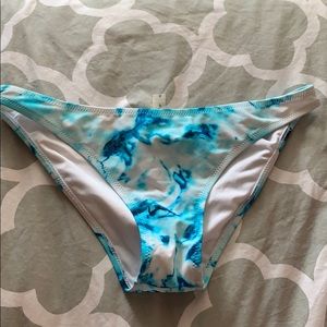 blue tie dye bikini bottoms